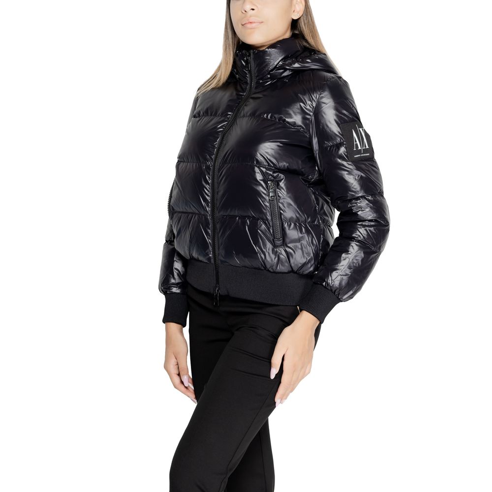 Armani Exchange Black Polyamide Jackets & Coat