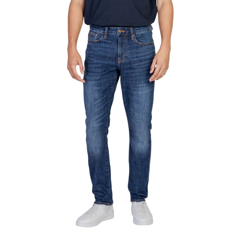 Armani Exchange Blue Cotton Jeans & Pant