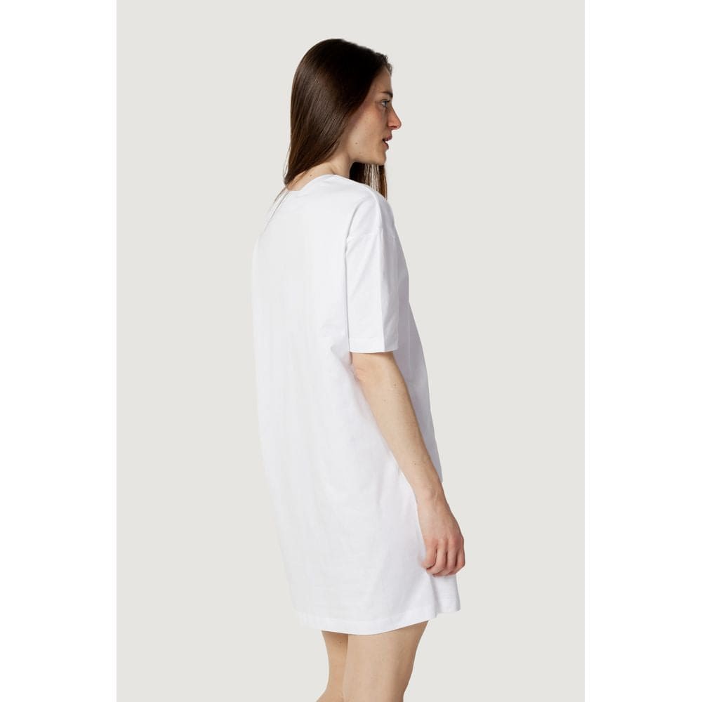 Love Moschino White Cotton Dress