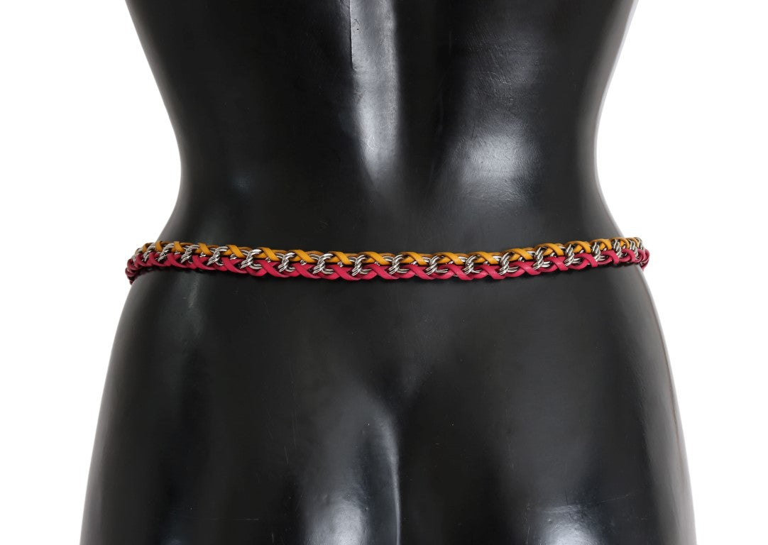 Ceinture élégante Dolce &amp; Gabbana ornée de cristaux multicolores