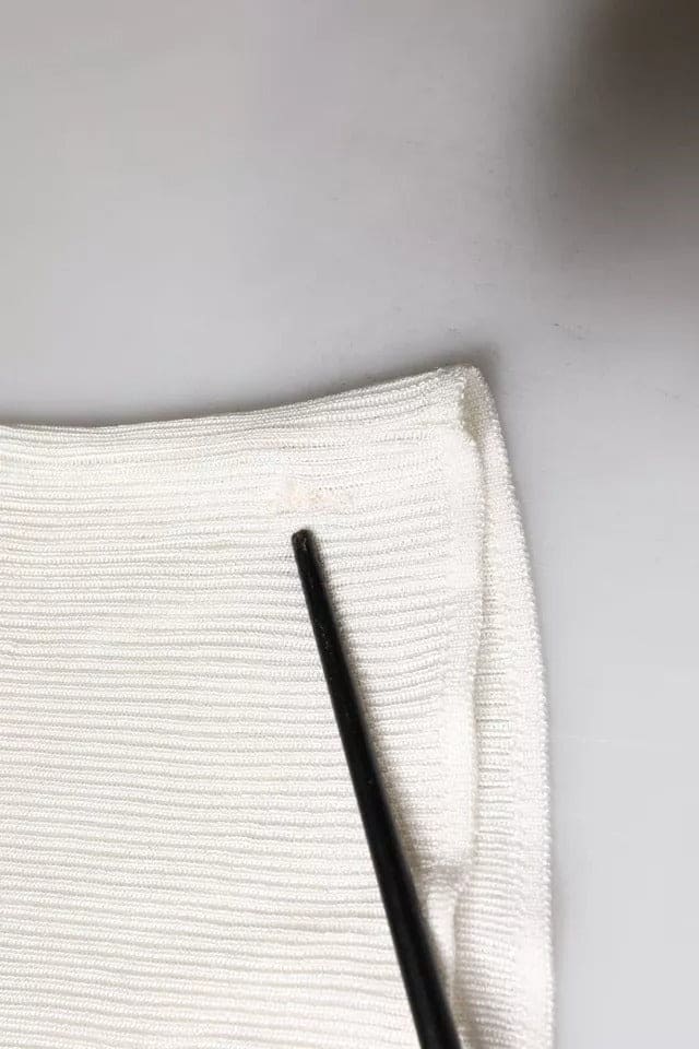 Pull col roulé blanc à manches longues Dolce &amp; Gabbana pour homme