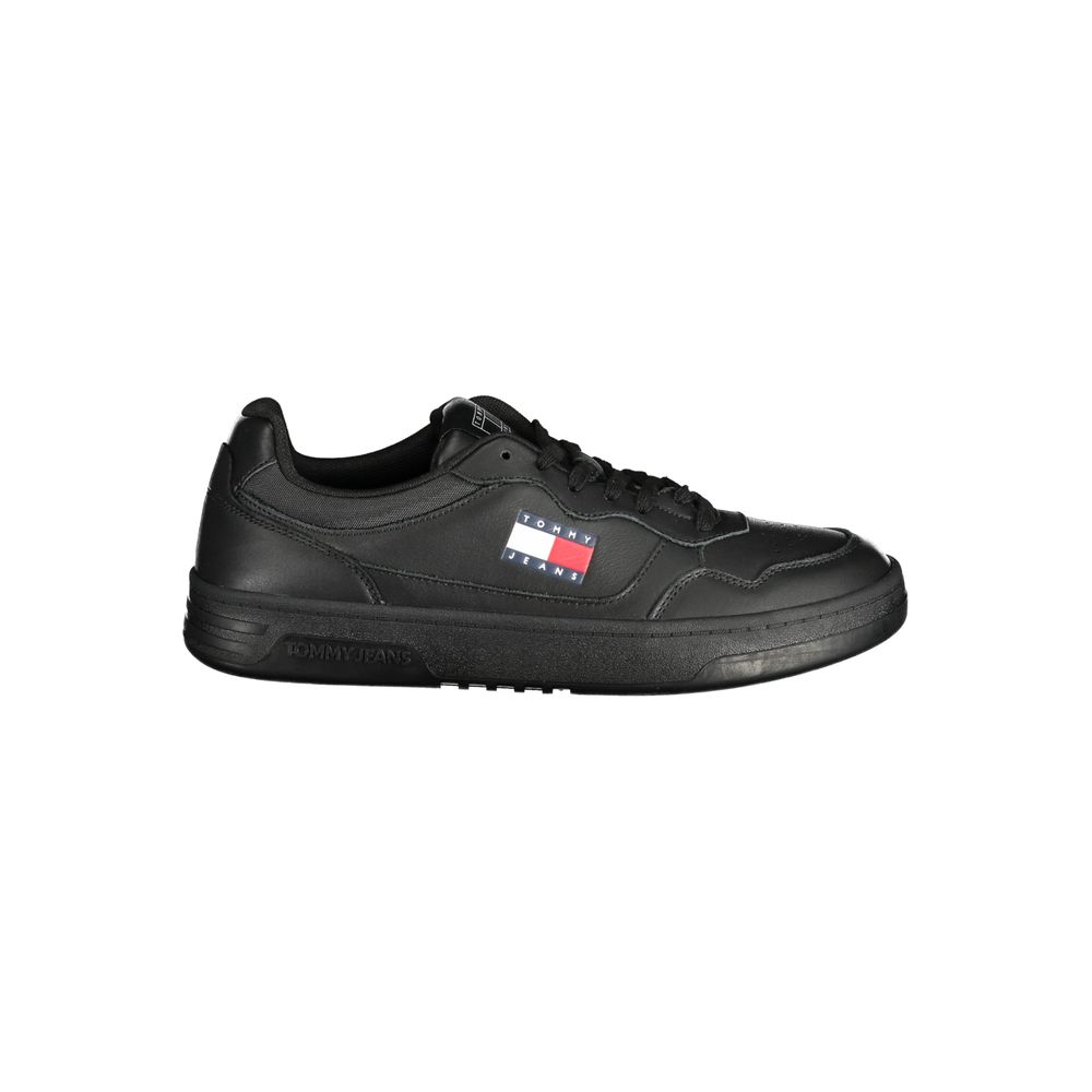 Tommy Hilfiger Black Polyester Sneaker