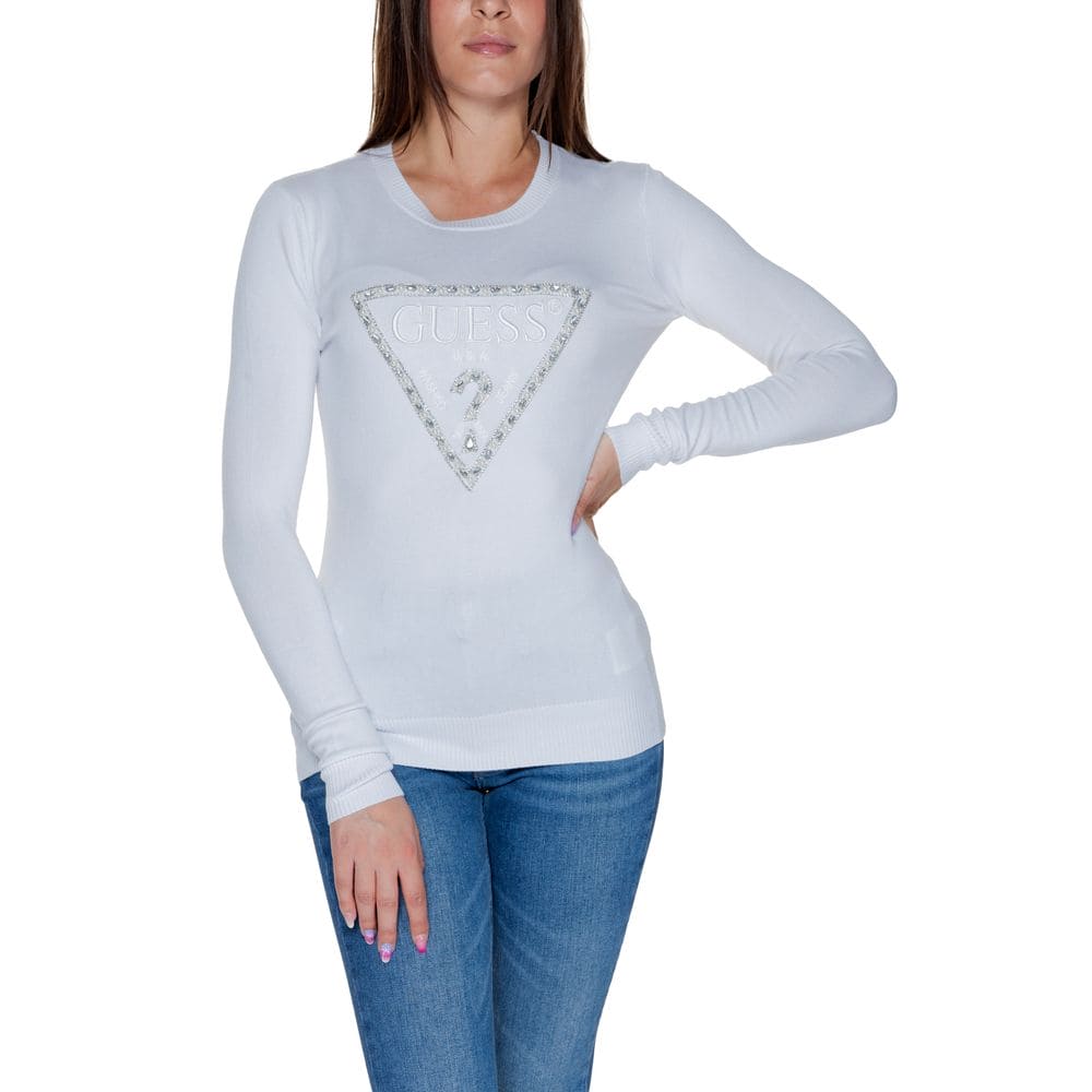 Guess White Viscose Tops & T-Shirt