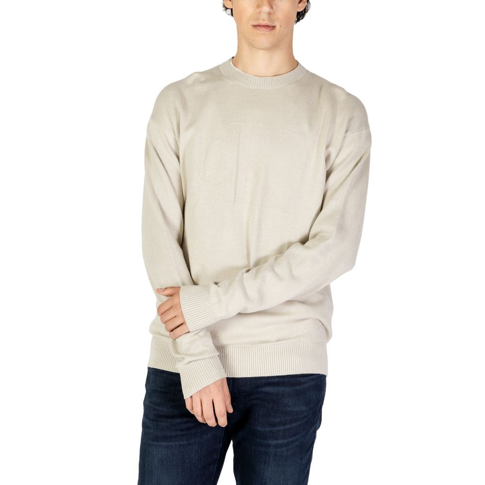 Calvin Klein Jeans Beige Organic Cotton Sweater