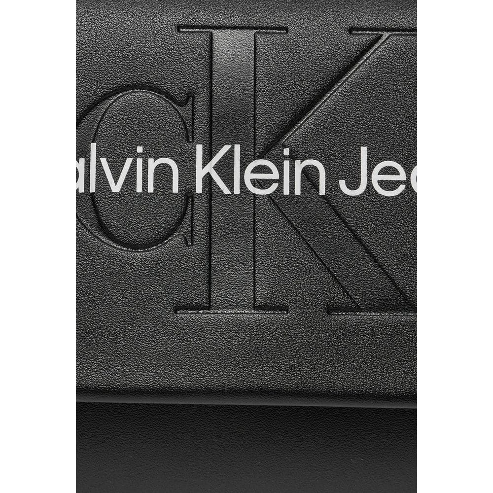 Calvin Klein Jeans Black Synthetic Leather Handbag