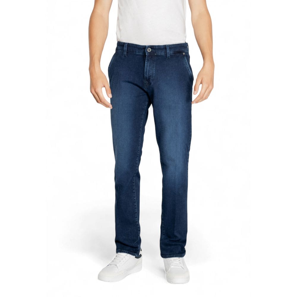 Gas Blue Cotton Jeans & Pant