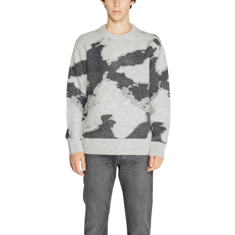 Jack Jones Gray Acrylic Sweater