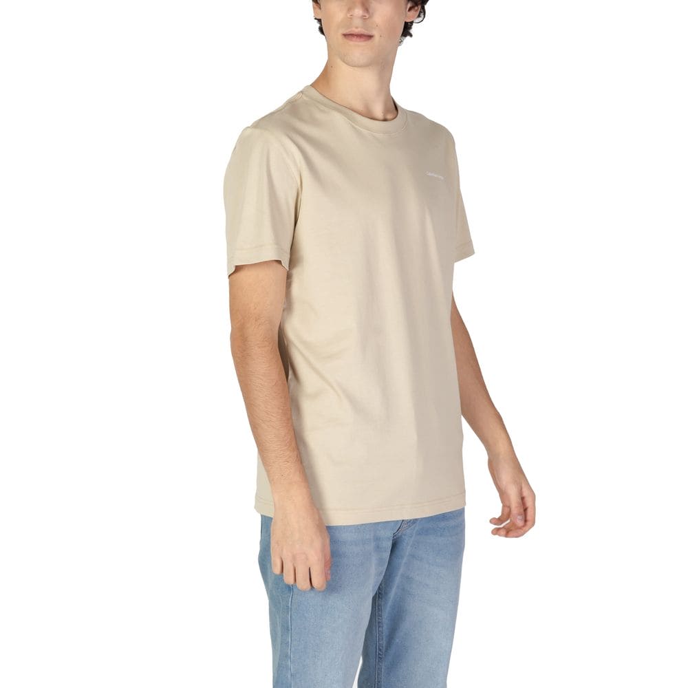 Calvin Klein Jeans Beige Cotton T-Shirt