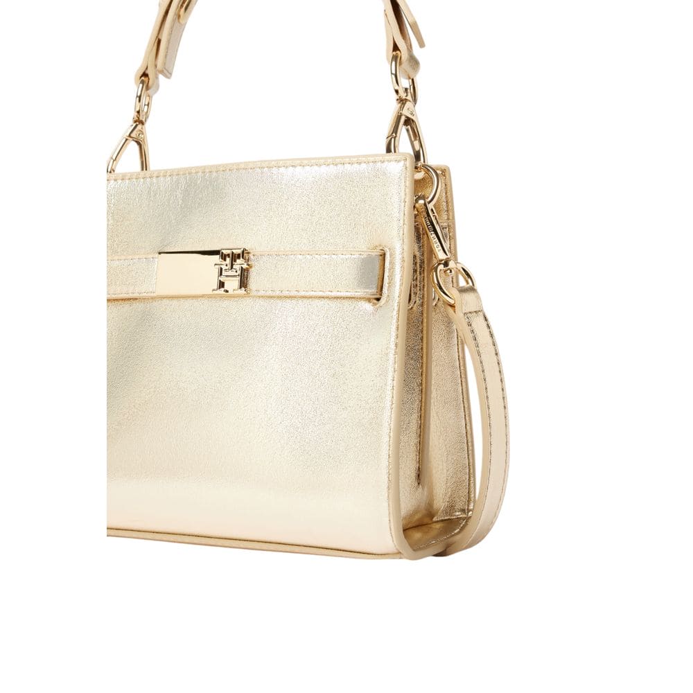 Tommy Hilfiger Gold Polyethylene Handbag