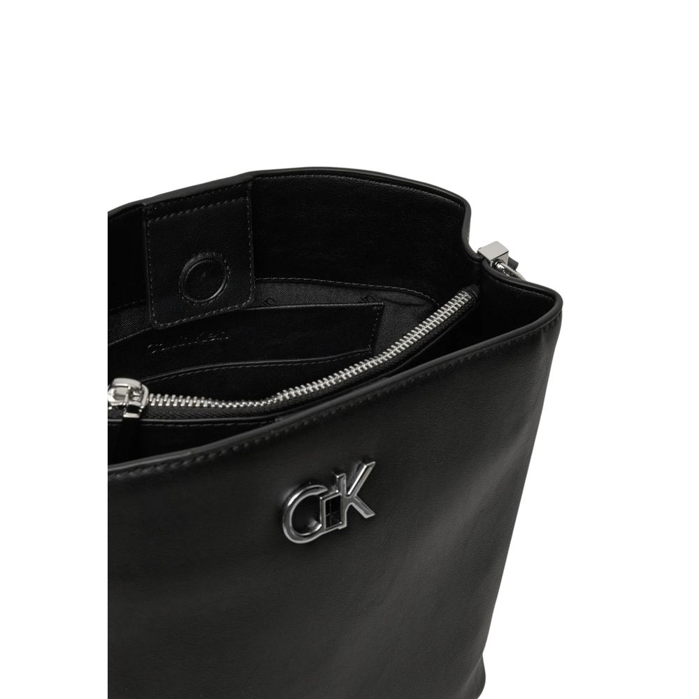 Calvin Klein Black Recycled Polyester Handbag