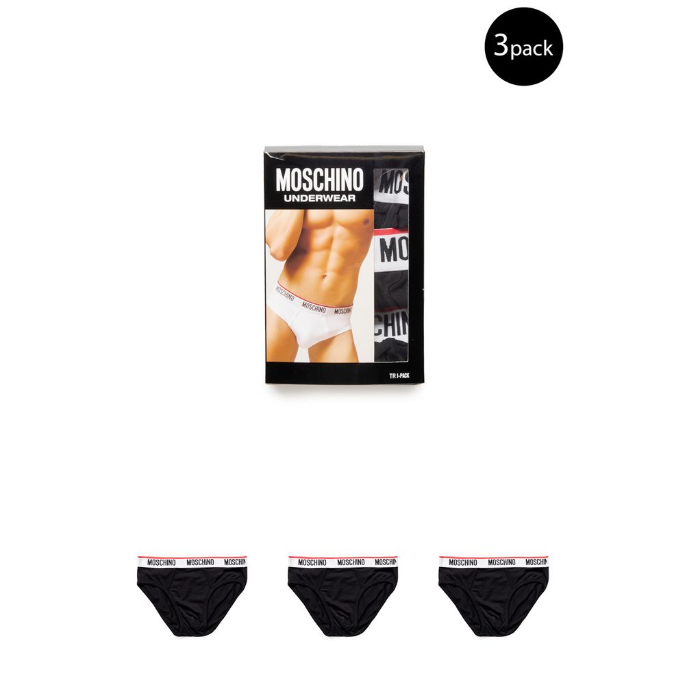 Moschino Black Cotton Underwear