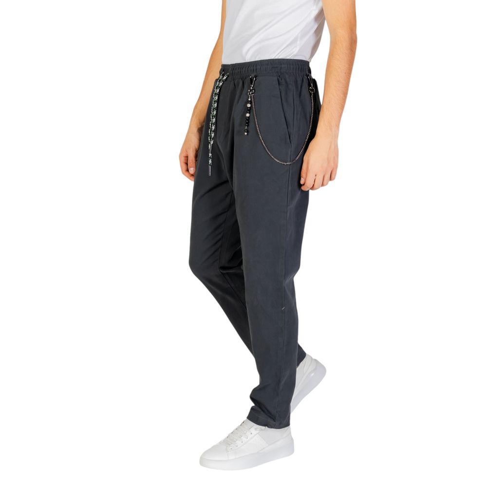 Gianni Lupo Gray Cotton Jeans & Pant