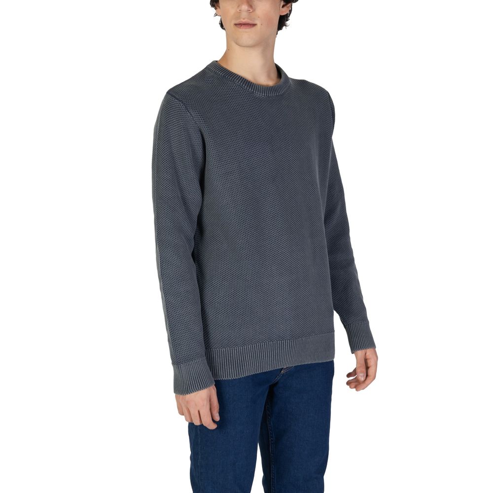 Gas Blue Cotton Sweater