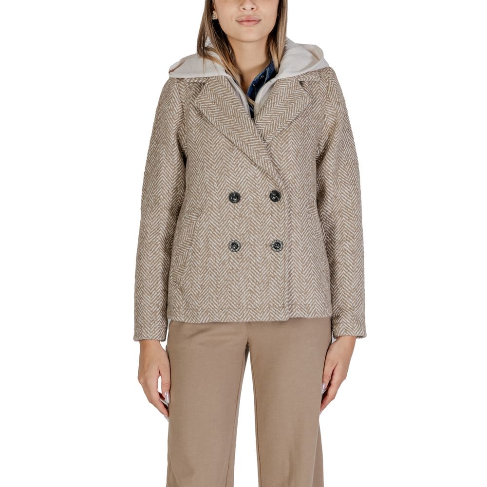 Street One Beige Polyester Jackets & Coat