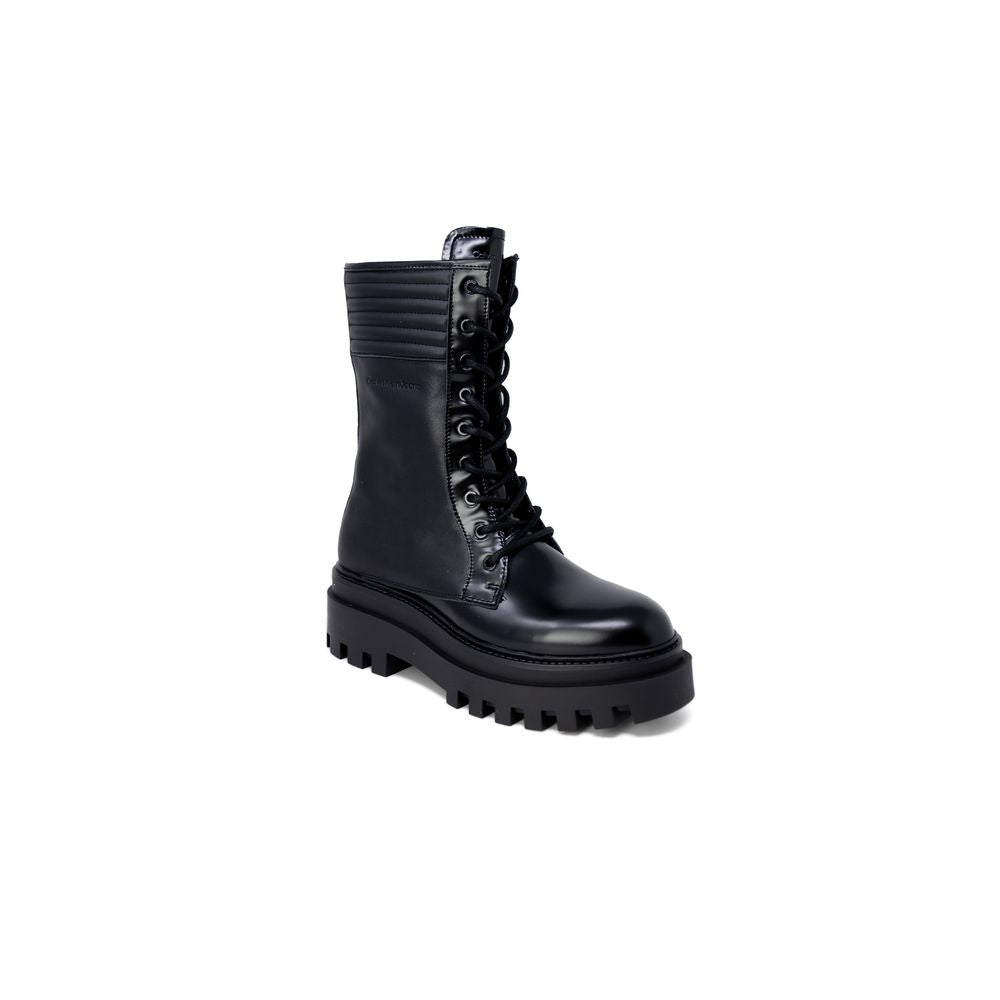 Calvin Klein Jeans Black Leather Boot