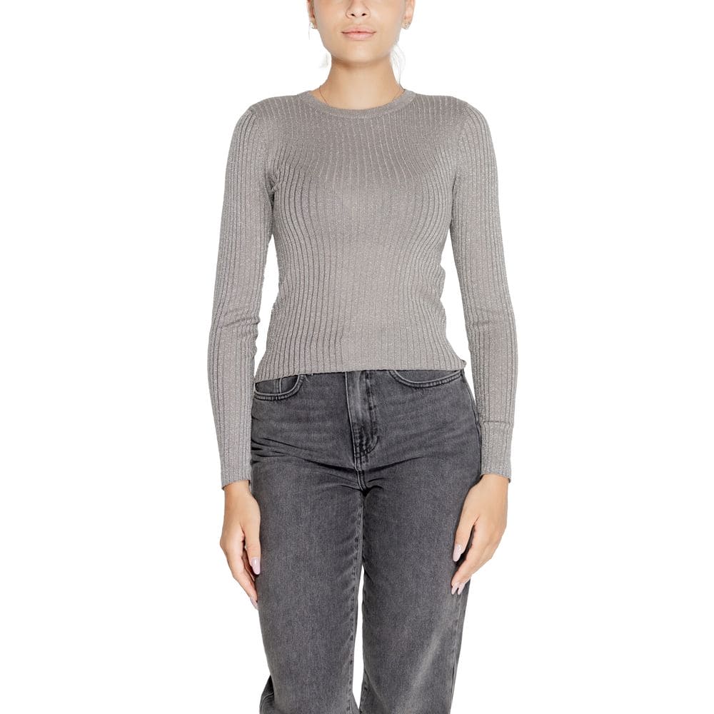 Jacqueline De Yong Gray Viscose Tops & T-Shirt