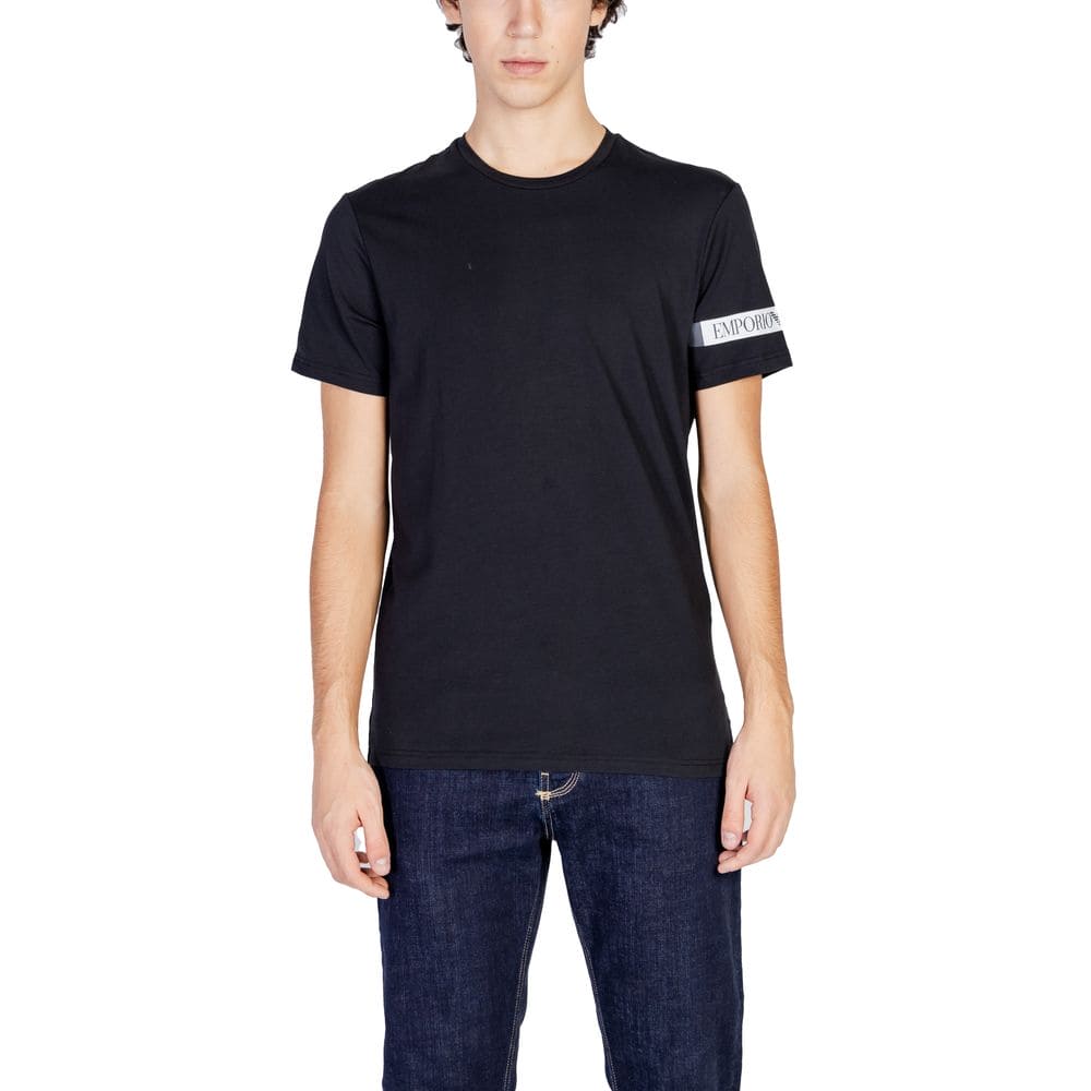 Emporio Armani Underwear Black Cotton T-Shirt