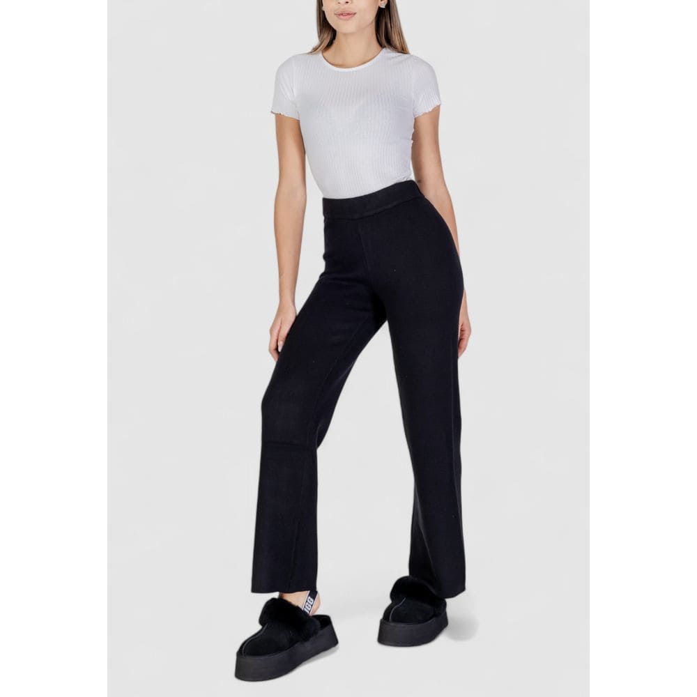 Vero Moda Black Viscose Jeans & Pant