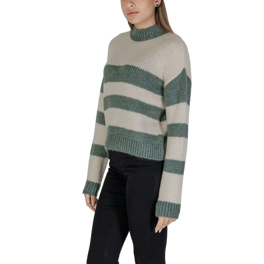 Jacqueline De Yong Green Acrylic Sweater