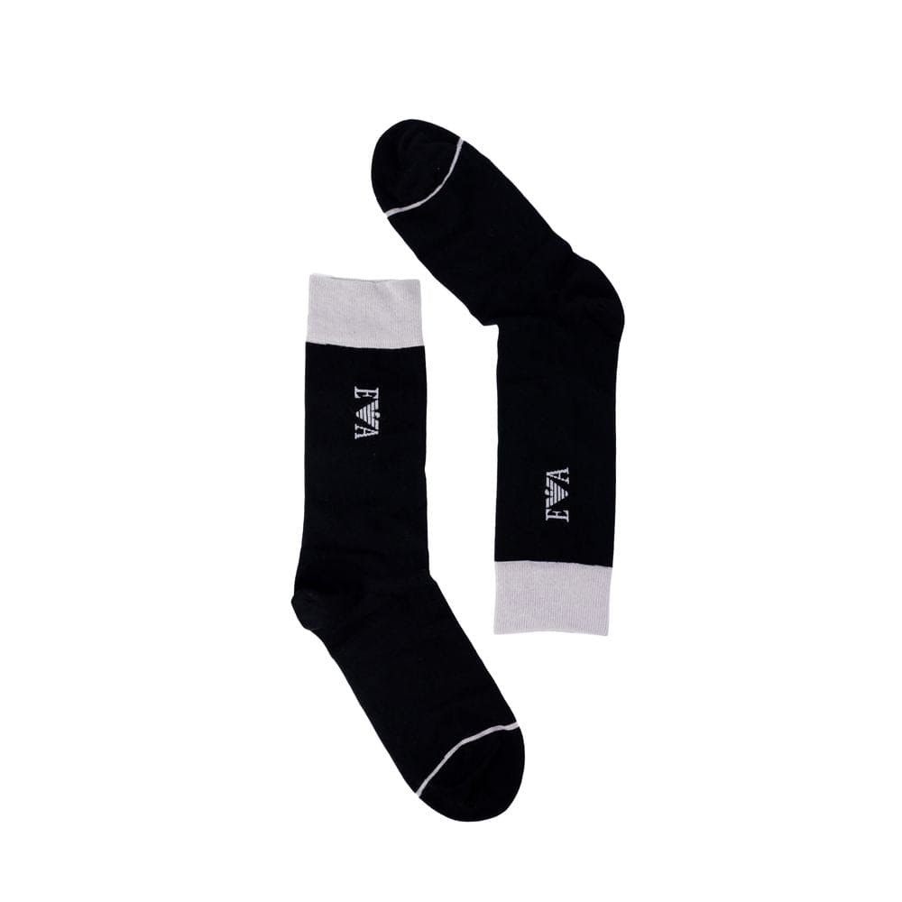 Emporio Armani Underwear Black Cotton Sock