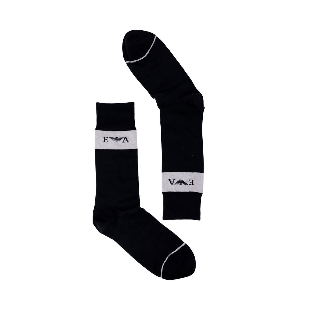 Emporio Armani Underwear Black Cotton Sock