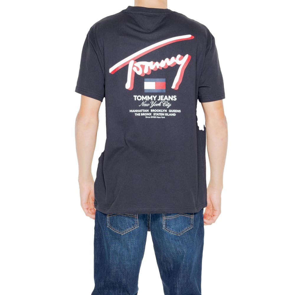 Tommy Hilfiger Jeans Black Cotton T-Shirt