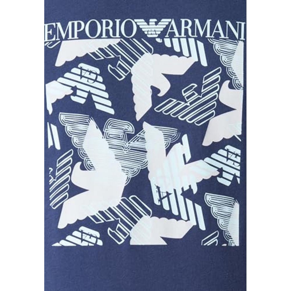 Emporio Armani Underwear Blue Cotton T-Shirt