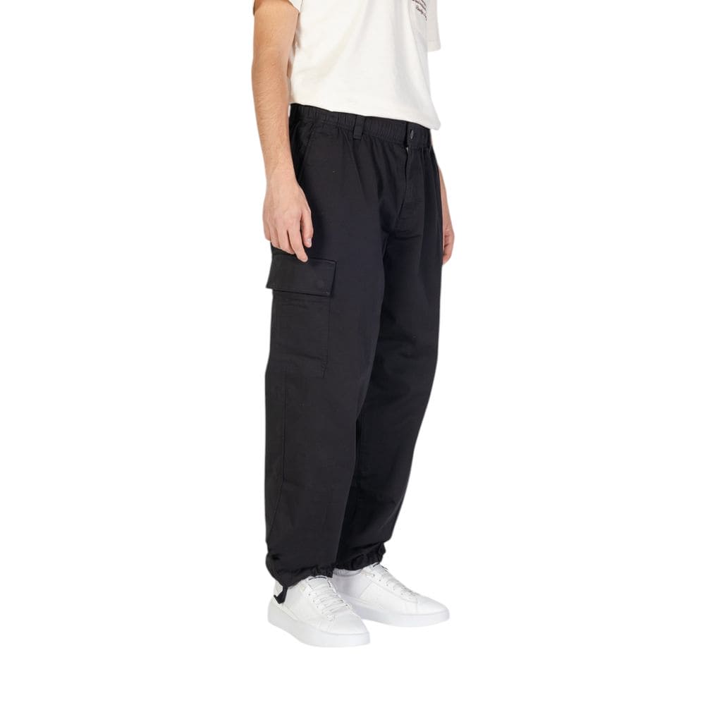 Calvin Klein Jeans Black Cotton Rigenerato Jeans & Pant