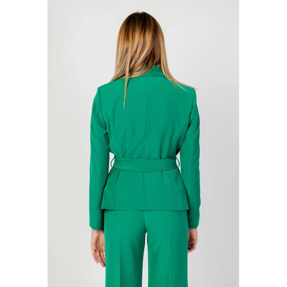 Sandro Ferrone Green Polyester Suits & Blazer