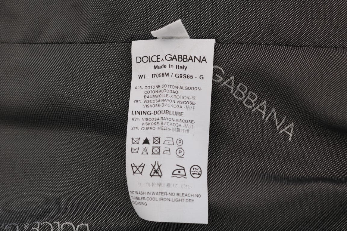 Gilet élégant à rayures grises Dolce &amp; Gabbana