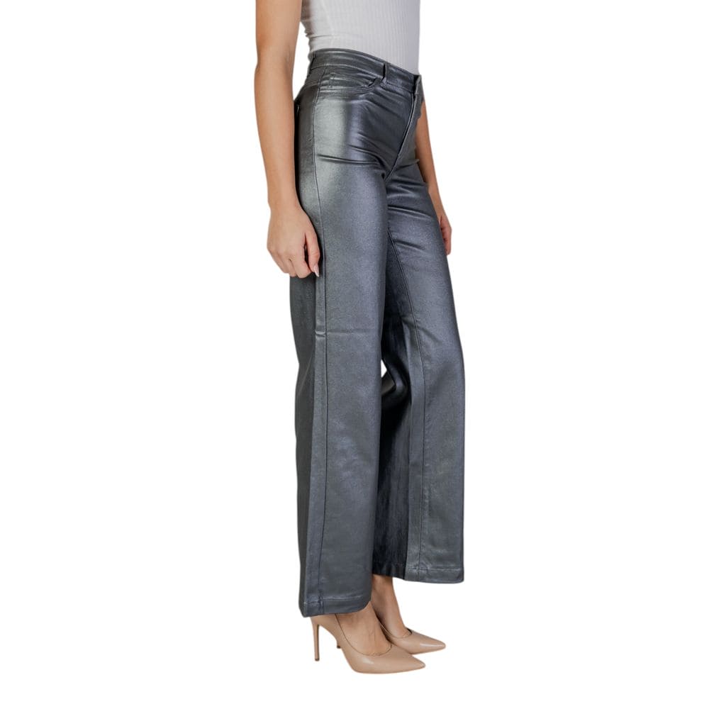 Jacqueline De Yong Silver Viscose Jeans & Pant