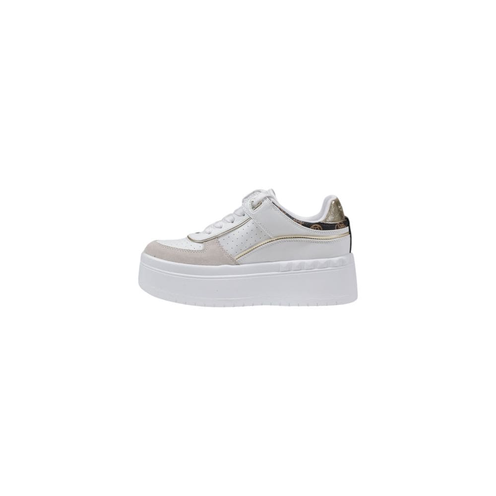 Guess White Polyethylene Flat Shoe