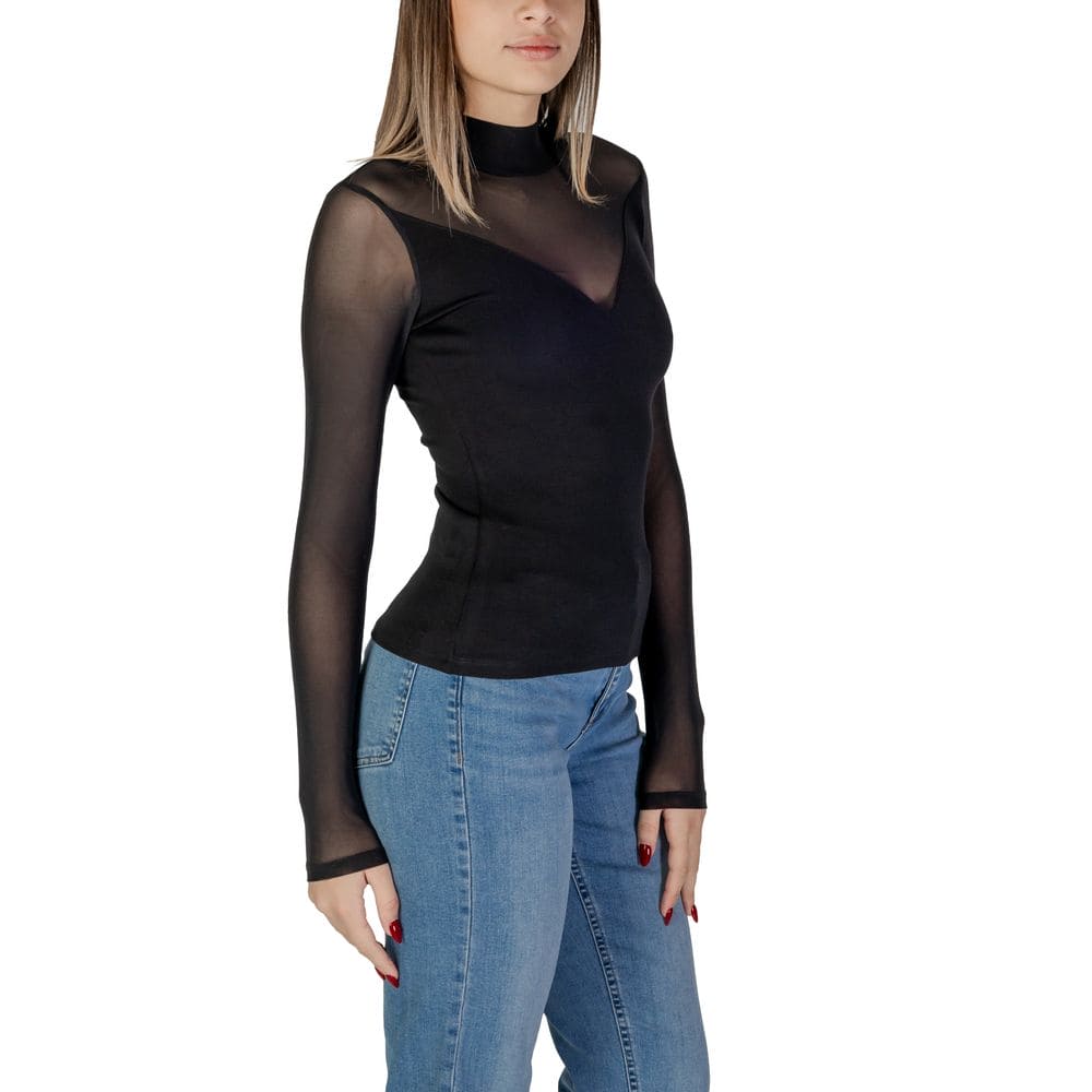 Morgan De Toi Black Polyamide Tops & T-Shirt