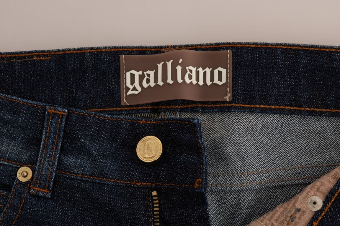 Vaqueros ajustados de tiro bajo y estilo John Galliano