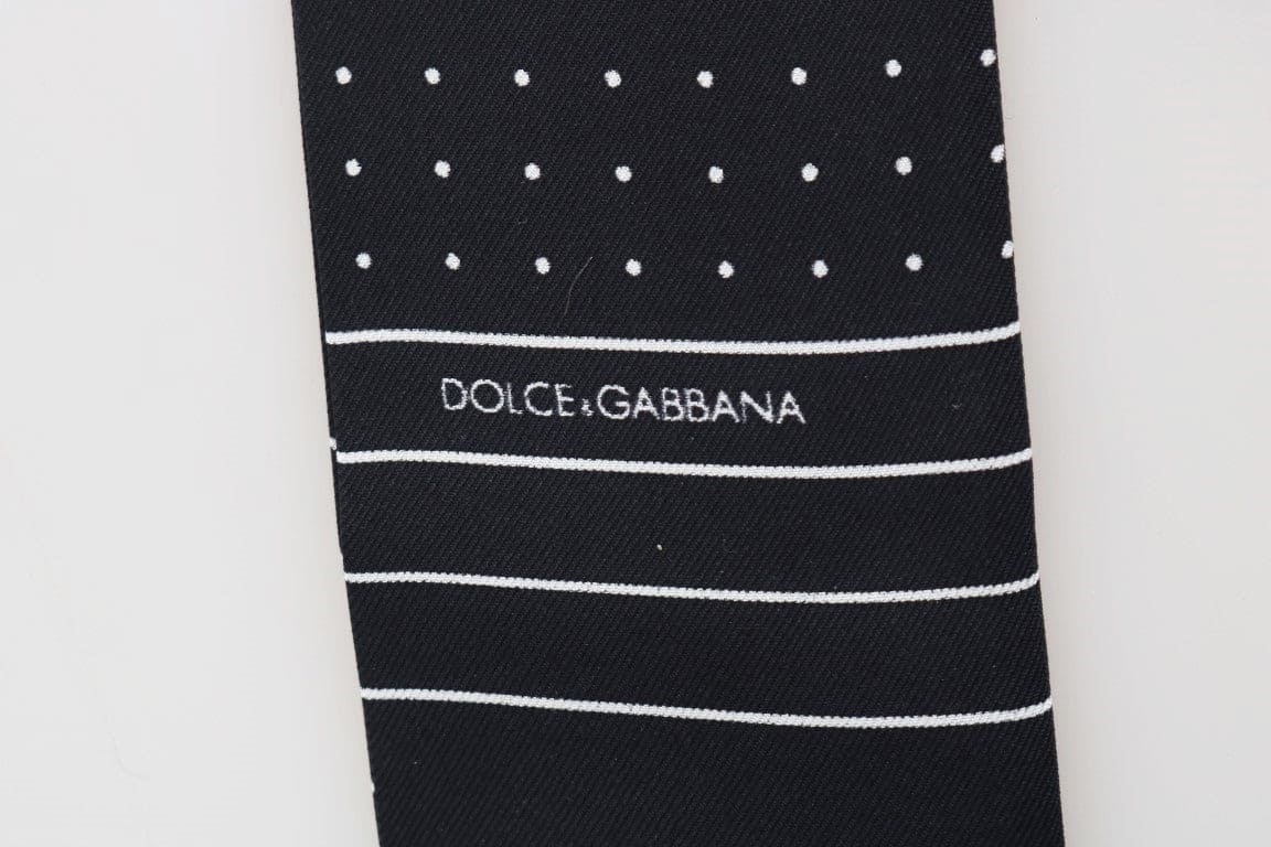 Foulard-cravate élégant en soie pour homme Dolce &amp; Gabbana