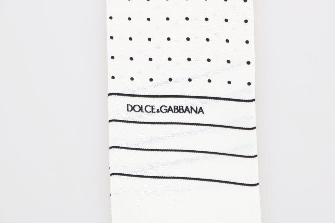 Bufanda elegante de seda con lunares para hombre de Dolce &amp; Gabbana