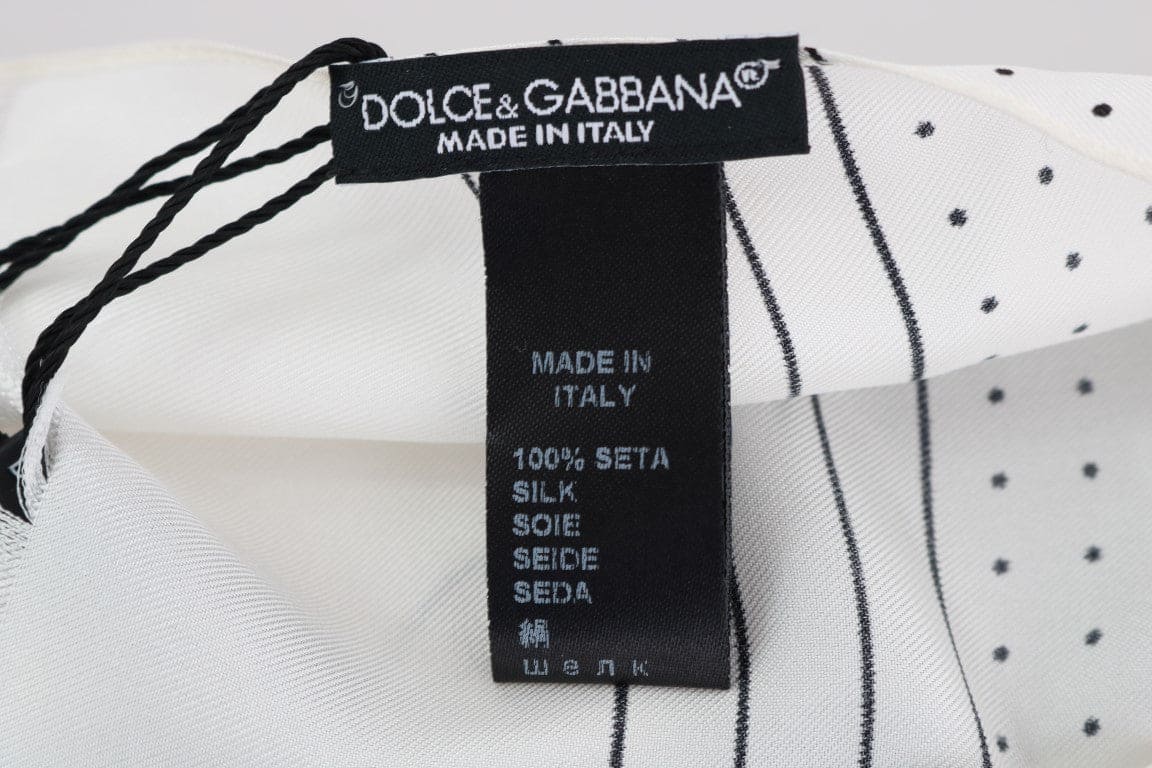 Bufanda elegante de seda con lunares para hombre de Dolce &amp; Gabbana