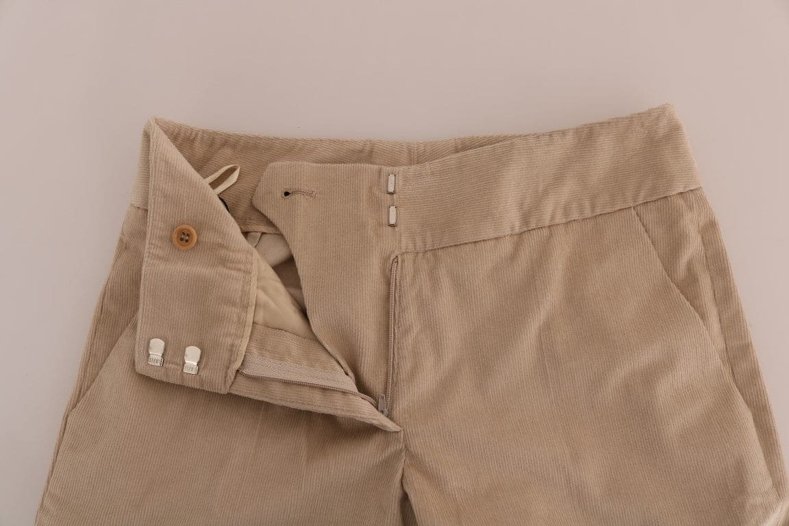 Pantalon évasé bootcut beige chic Ermanno Scervino