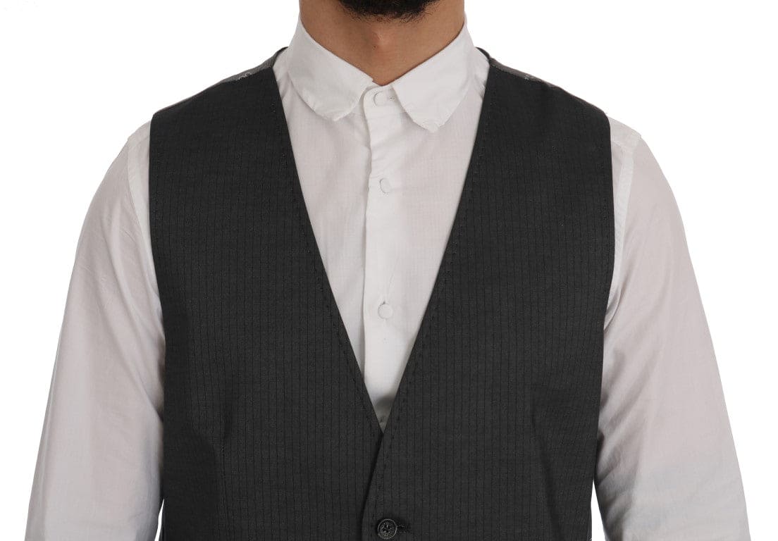 Gilet simple boutonnage gris élégant Dolce &amp; Gabbana