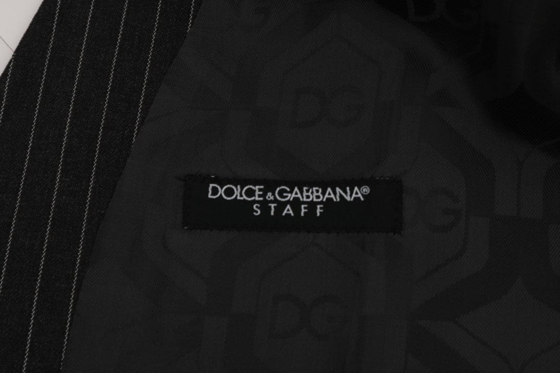 Chaleco elegante de rayas grises de Dolce &amp; Gabbana