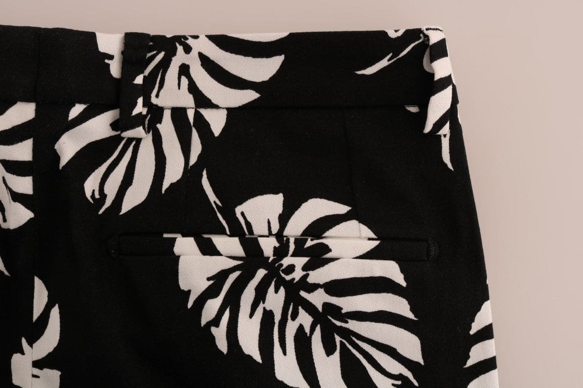 Pantalones ajustados hasta el tobillo con estampado de hojas de Dolce &amp; Gabbana