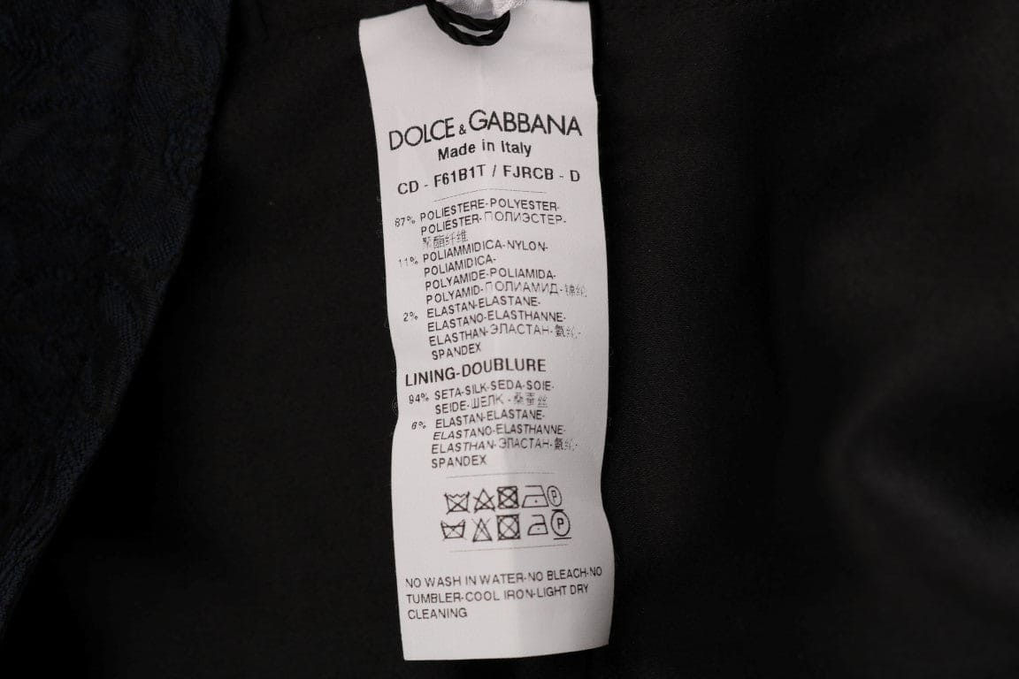 Robe courte évasée en brocart fleuri Dolce &amp; Gabbana