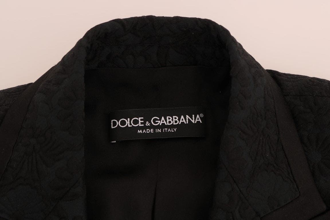 Veste blazer fleurie et cristal Dolce &amp; Gabbana