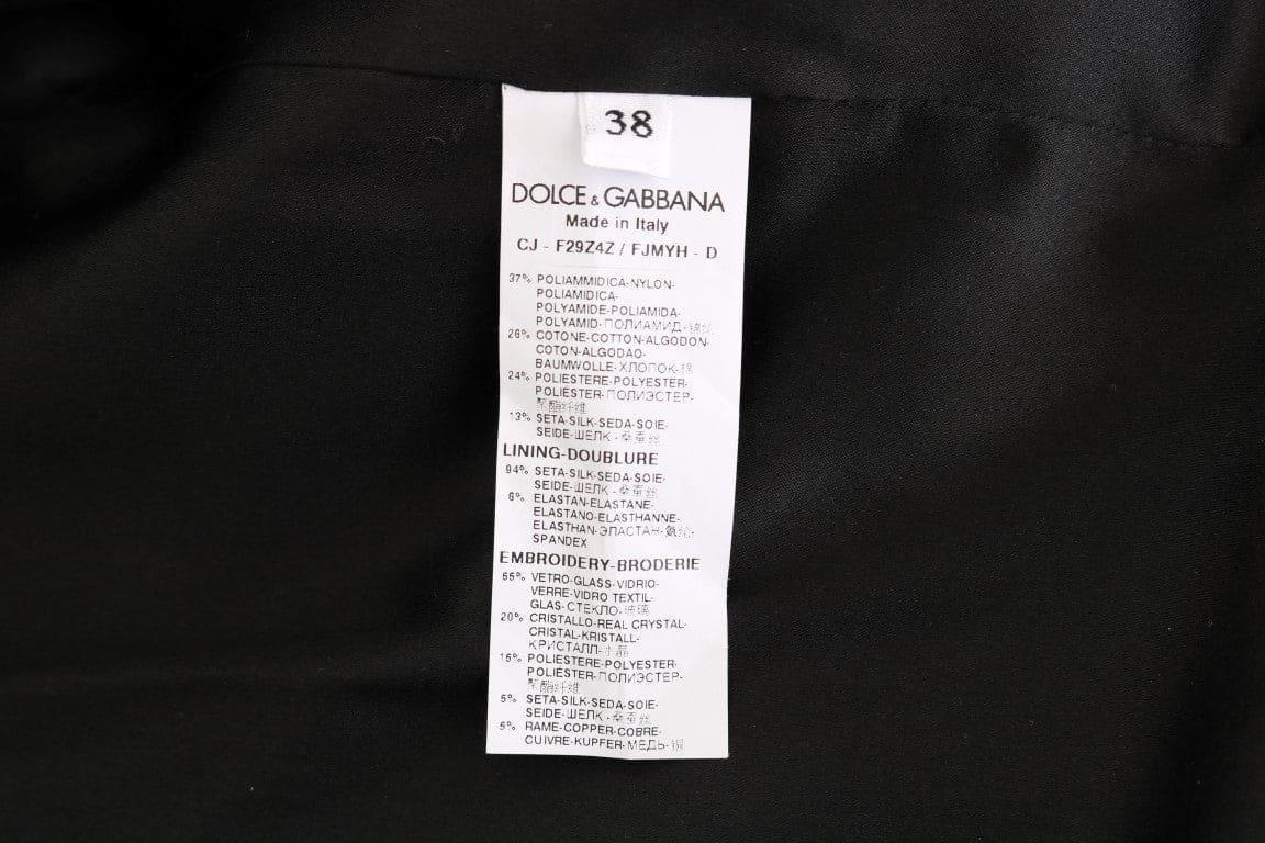 Chaqueta blazer con cristales y diseño floral encantado de Dolce &amp; Gabbana