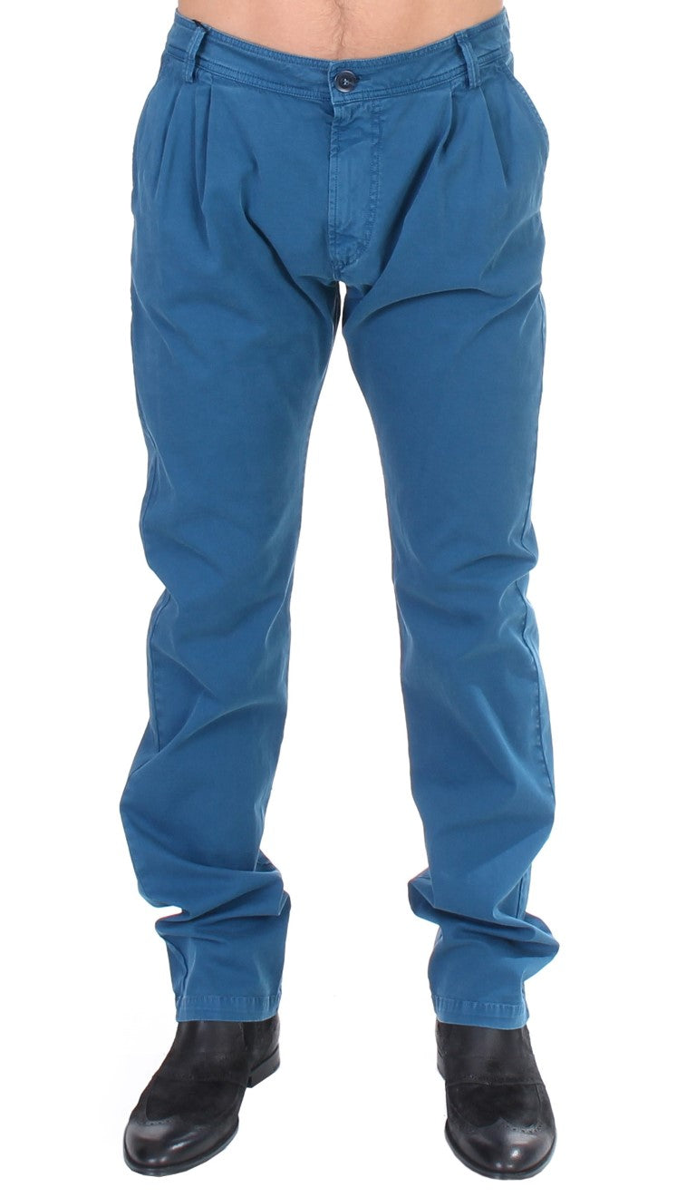 Pantalon chino élégant en coton coupe droite GF Ferre