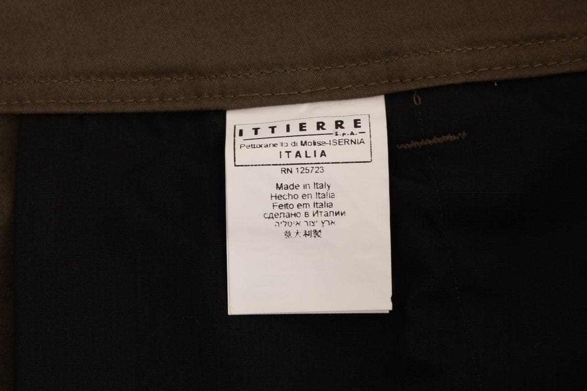 Pantalon coupe droite élégant et confortable vert GF Ferre