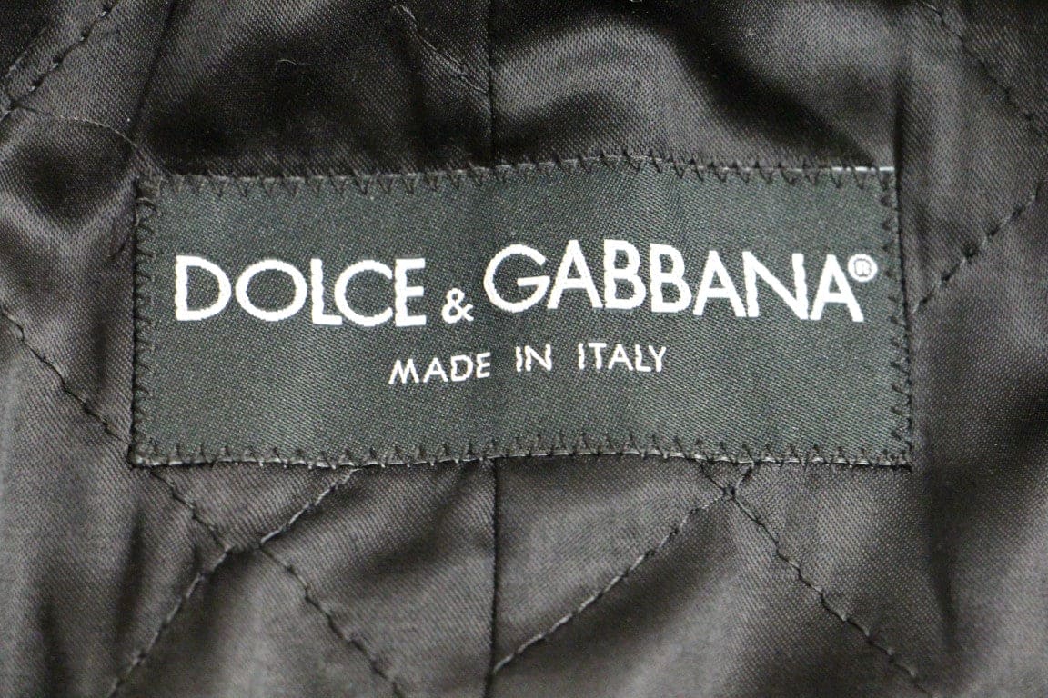 Manteau en laine mélangée à carreaux Dolce &amp; Gabbana Sicilia