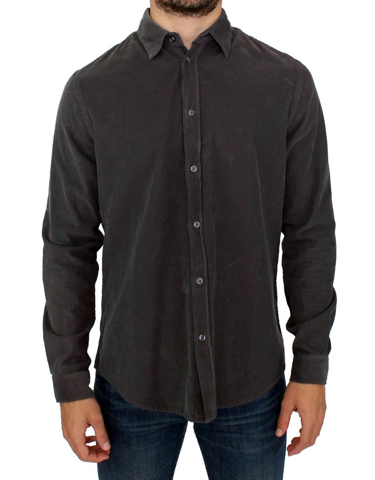 Camisa casual de algodón verde chic para hombre de GF Ferre