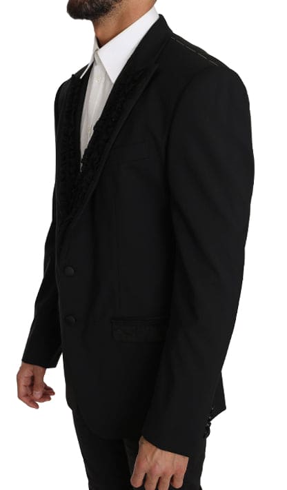 Veste blazer Martini slim noire élégante Dolce &amp; Gabbana