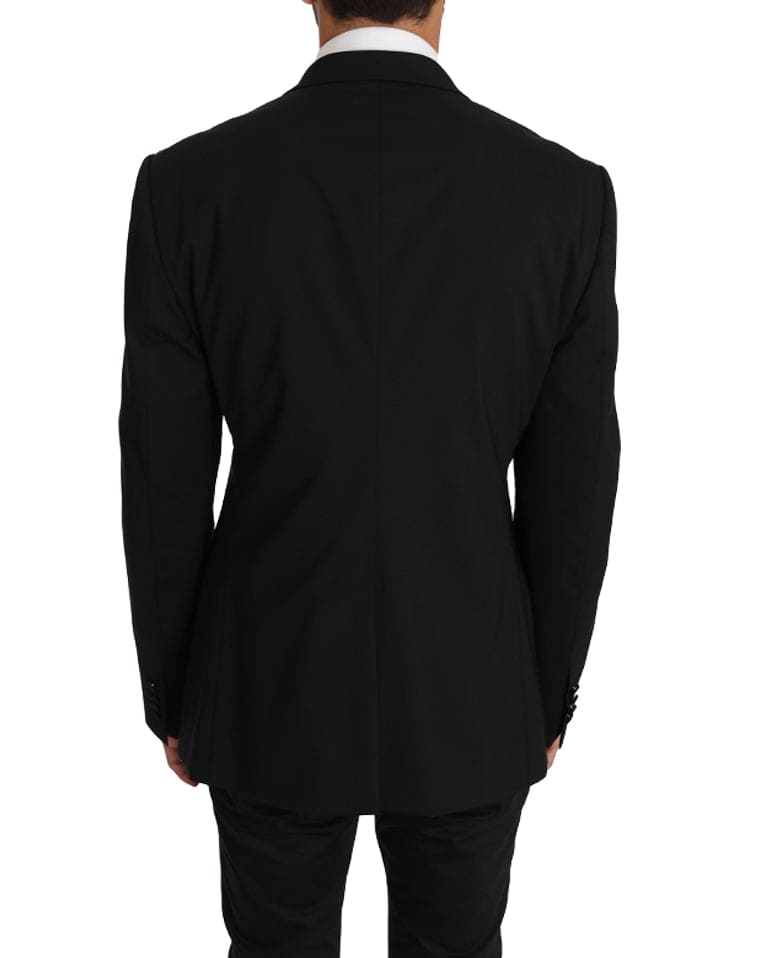 Dolce & Gabbana Elegant Black Slim Fit Martini Blazer Jacket